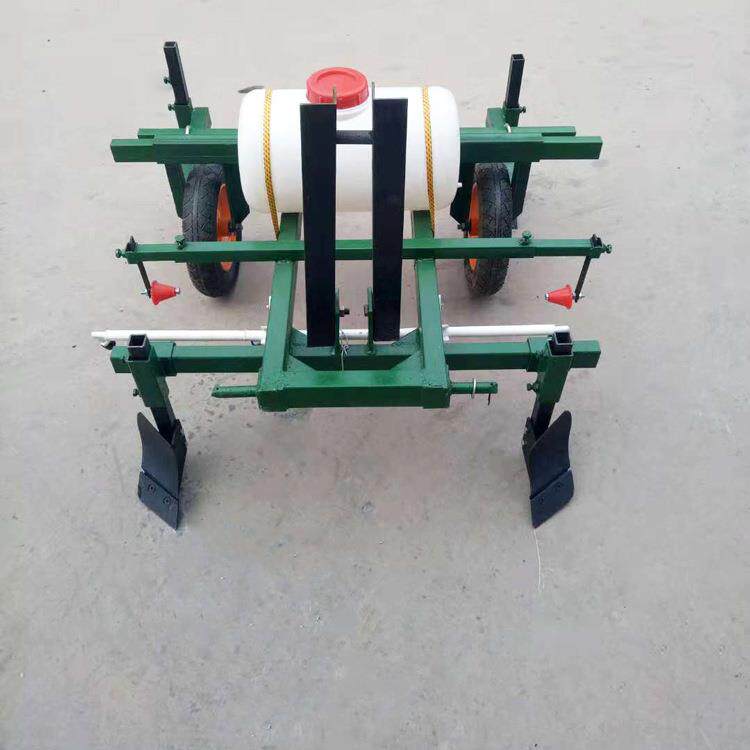 周口四轮带微耕机带豆车覆膜机地膜90.-11米可调喷药覆膜土盖土一