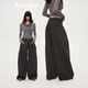 设计感腰部系绳口袋打褶宽松休闲阔腿直筒长裤 ACOSEY 25FW