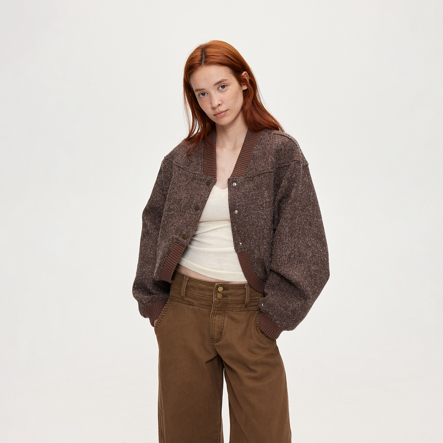 ACOSEY 设计感100%全羊毛廓形夹棉加厚毛呢棉服夹克外套,女装/女士精品,短外套,淘宝优惠券,粉丝福利购,淘宝优惠卷