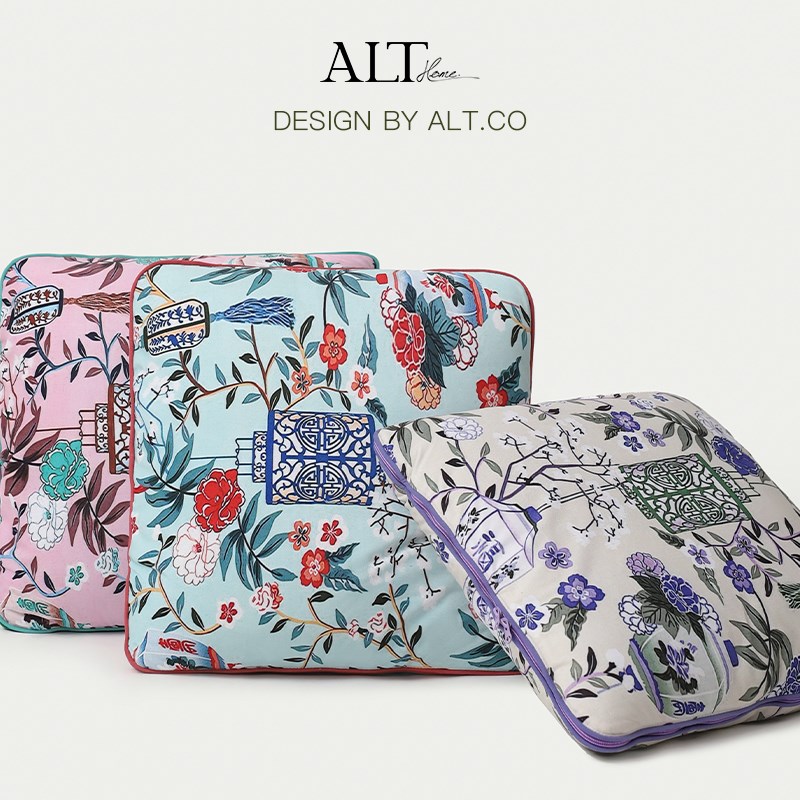 车载靠枕头被子两用抱枕r毯子二合一折叠高档汽车用靠背盖毯空调