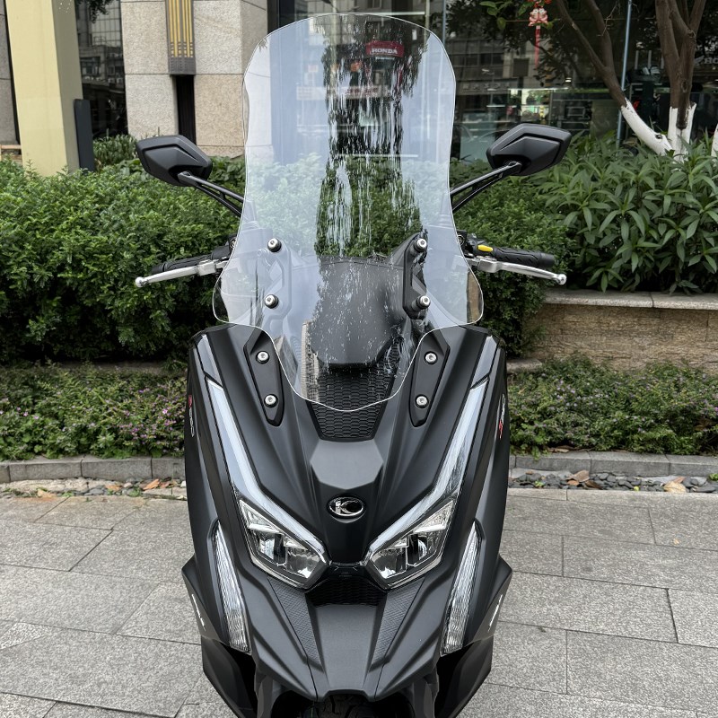 适配于光阳赛艇S35n0风挡专用改装配件加高S250护胸板前挡风板玻