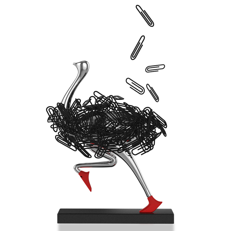 磁吸式桌面可爱回形针座r曲别针夹子收纳盒架创意个性摆件办公礼