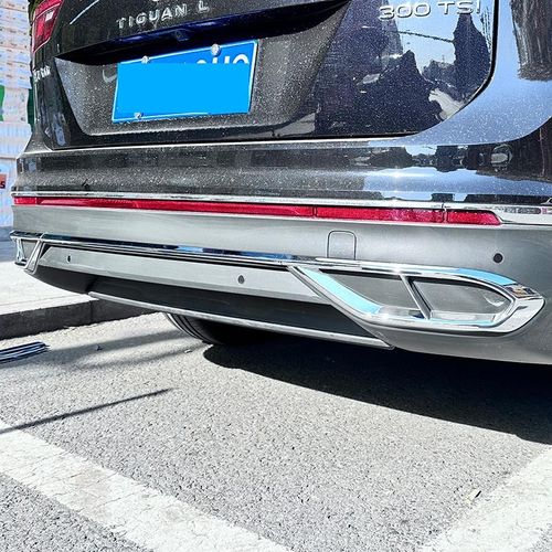 适用于途观300k龙腾版后杠亮条智享版后保险杠镀铬亮条低配改高配
