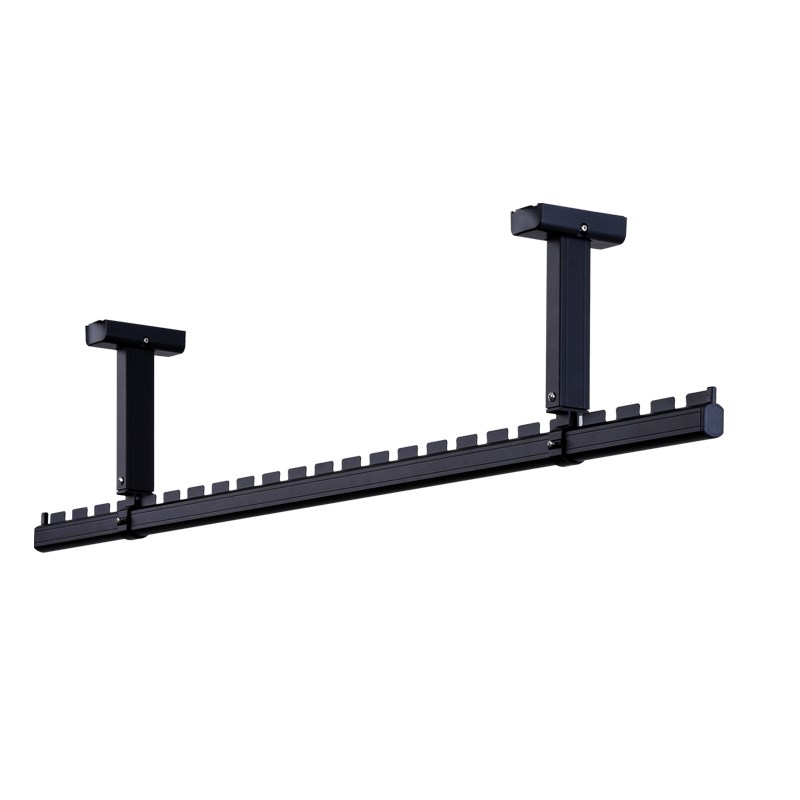 晾衣杆阳台顶装悬挂室内吊顶晾晒杆铝合金晒衣吊杆墙W上固定晾衣