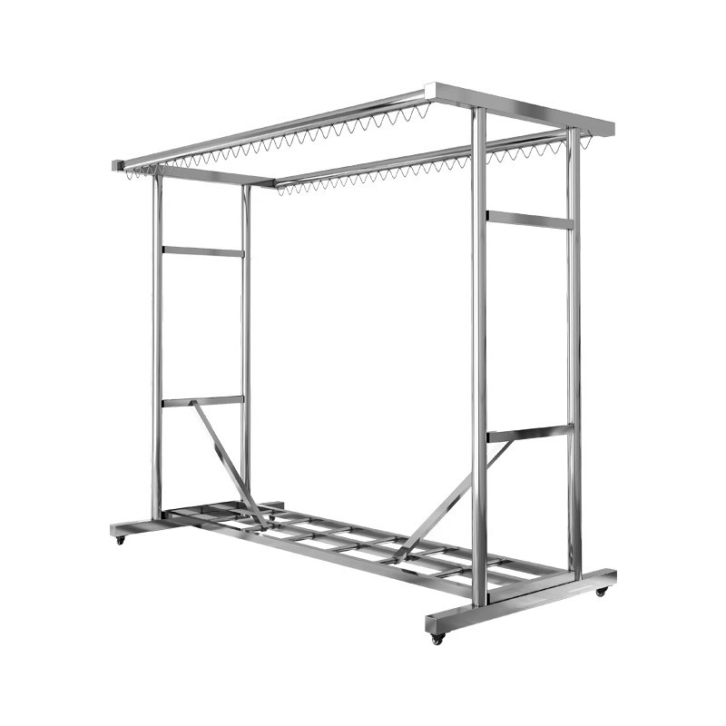 不锈钢晾衣架落地n户外家用阳台室内晒衣杆晒被子凉衣架架子