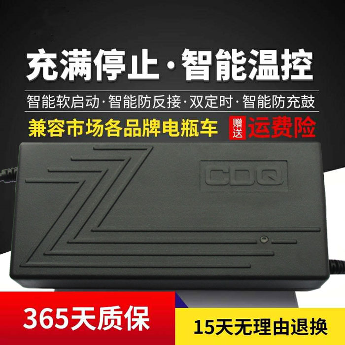 豪进电动车充电器g48V60V64V72V32Ah80V84V96V20Ah两孔公插安全头