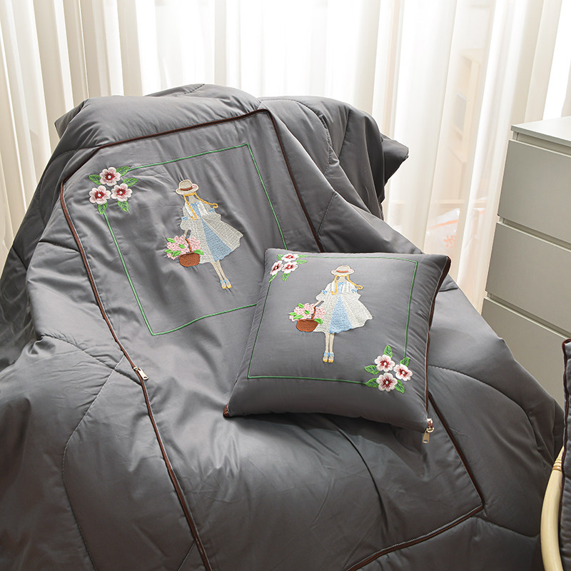 汽车抱枕被子两用纯棉夏季折叠午休空调被车用Q午睡枕头毯子二合,居家布艺,抱枕被,淘宝优惠券,粉丝福利购,淘宝优惠卷