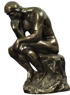 思想者沉a思者思考艺术品工艺品家居装饰品雕塑古铜色人物创意摆