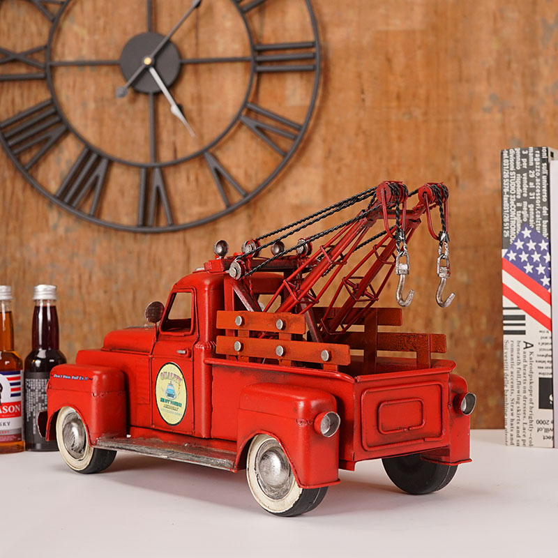 欧洲卡车模型铁艺复n古摆件工业风软装饰品道具酒柜咖啡馆摆设物