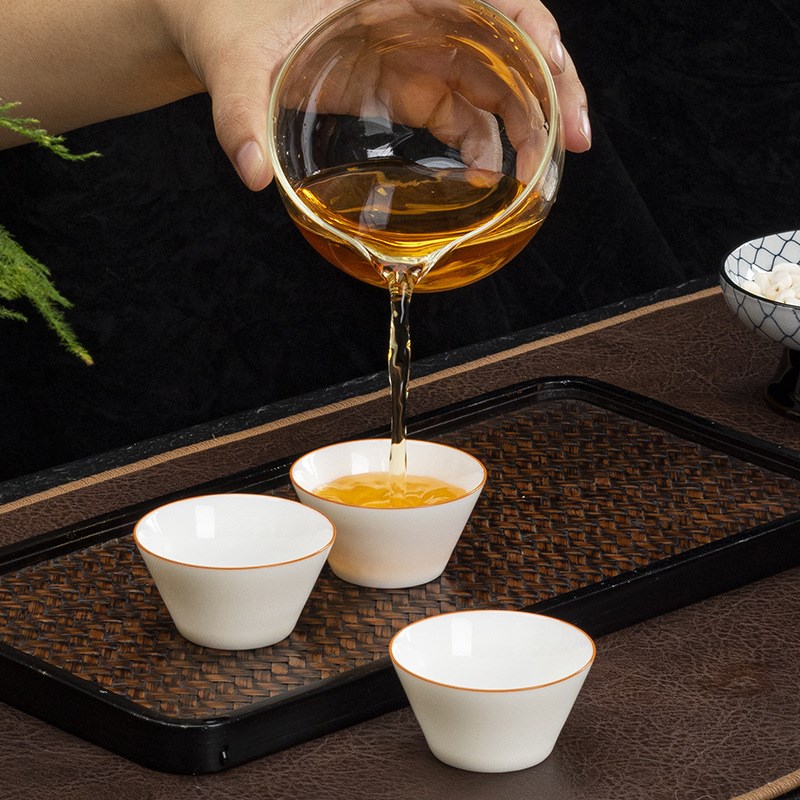 羊脂玉户外便携旅j行功夫茶具套装档家用德化白瓷快客杯玉瓷泡茶