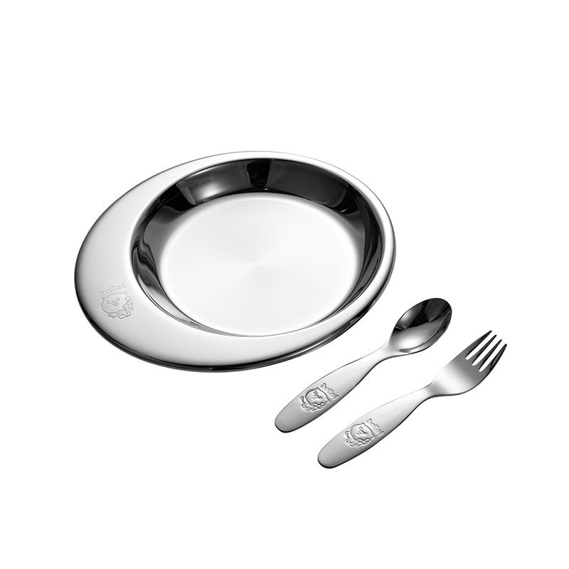 304不锈钢儿童餐盘幼儿园家y用防摔宝宝餐具吃饭盘勺子叉子套装,餐饮具,盘,淘宝优惠券,粉丝福利购,淘宝优惠卷