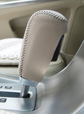 专用沃尔沃XC60档把套档位套S8x0 S60汽车s80L S60L改装真皮排挡