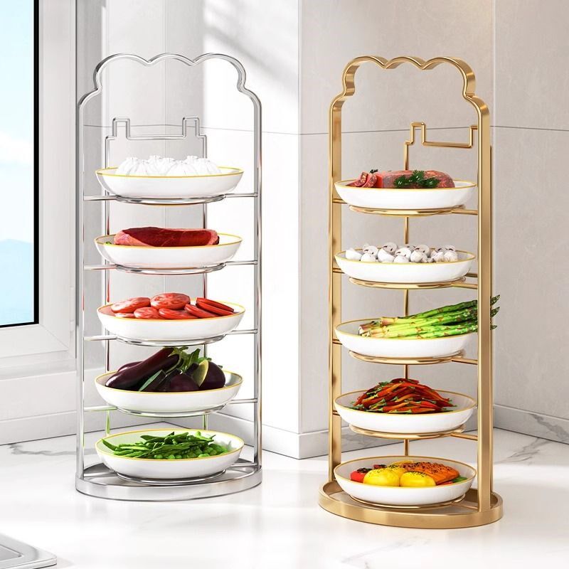 不锈钢配菜盘置物架n厨房台面壁挂免打孔碗碟收纳多层功能置物盘,厨房/烹饪用具,配菜/备菜盘,淘宝优惠券,粉丝福利购,淘宝优惠卷