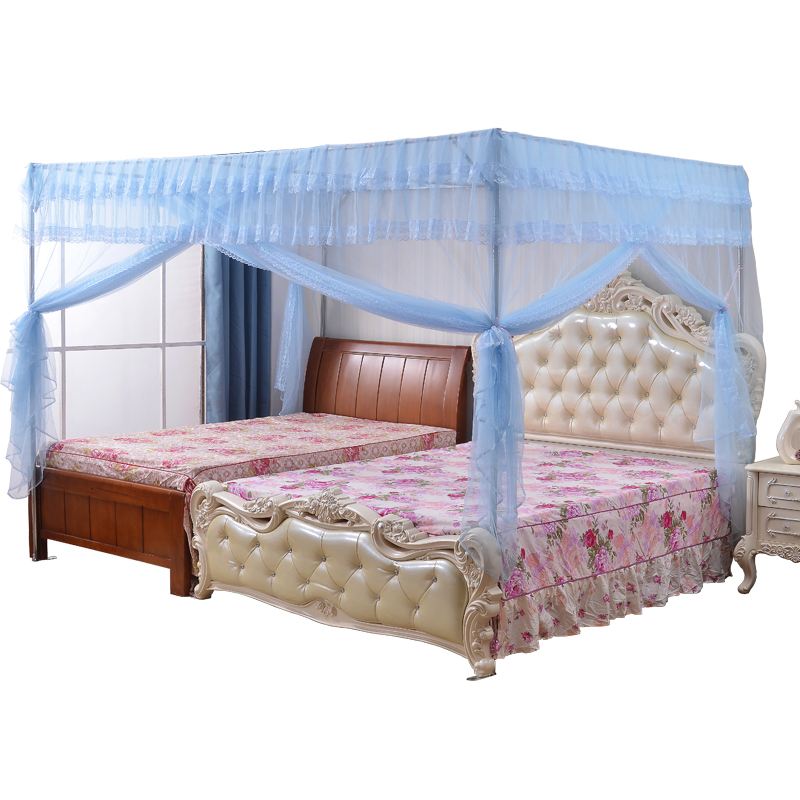 定做特殊尺寸拼接m床蚊帐订制超大小号加宽榻榻米炕子母侧门家用