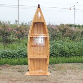 木船Z儿童书柜 饰陈列柜欧式 书柜木船装 饰置物架拍摄影道具酒吧装