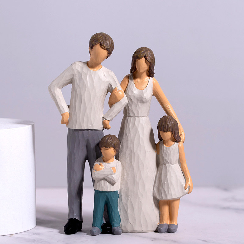 温馨一家人父子母女摆件客厅电视柜四G口之家桌面家居饰品情侣摆,家居饰品,装饰摆件,淘宝优惠券,粉丝福利购,淘宝优惠卷