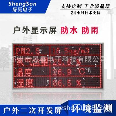 户外环境二次开发led显示屏modbusRTU485 TCP对接PLC数据农业P10