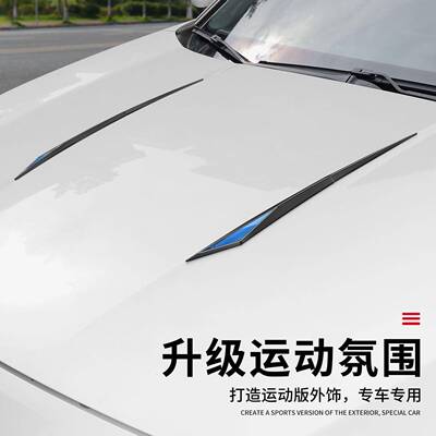 通用叶汽车身子板标装饰贴车贴感碳纹外饰纤601Z0066翼侧子板改装