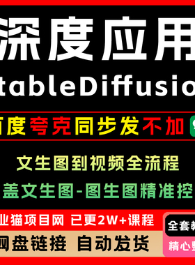 2025 StableDiffusion深度应用 文生图图生图精准控图视频全流程