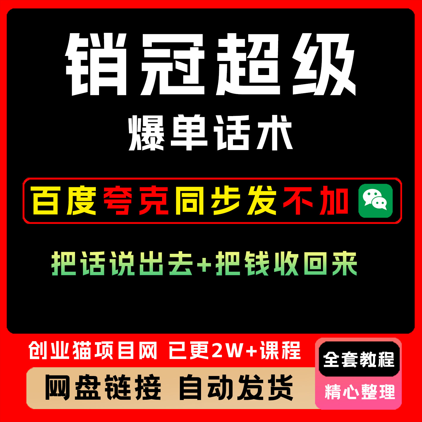 销冠聊天话术绝对成交逼单销冠电话营销谈判导购业务促销卖货技巧