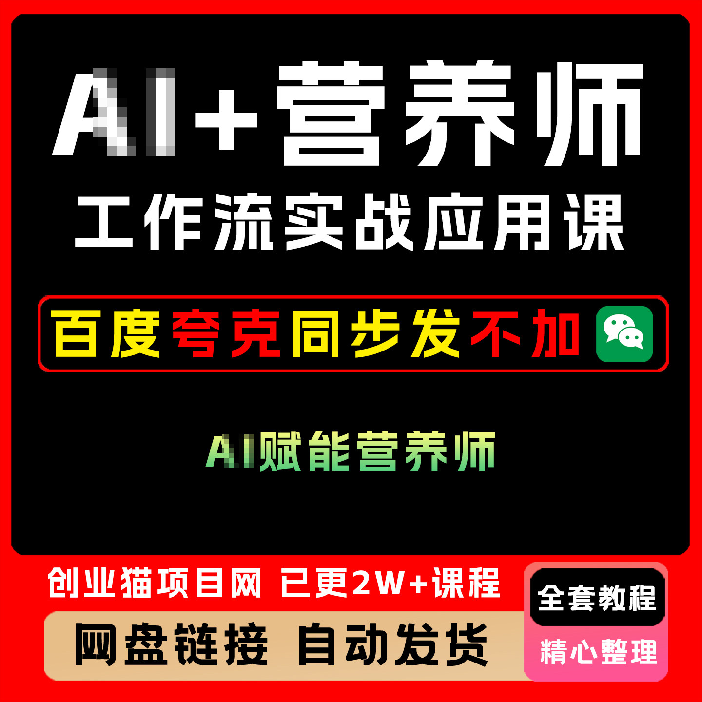 2025年营养师工作流实战应用课全套视频精讲学习教学课程