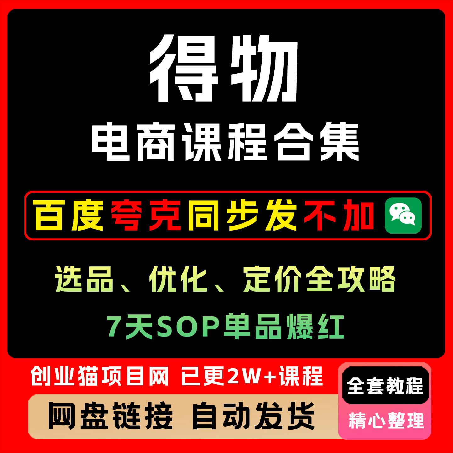 得物电商课程合集，选品、优化、定价全攻略，7天SOP单品爆红图片
