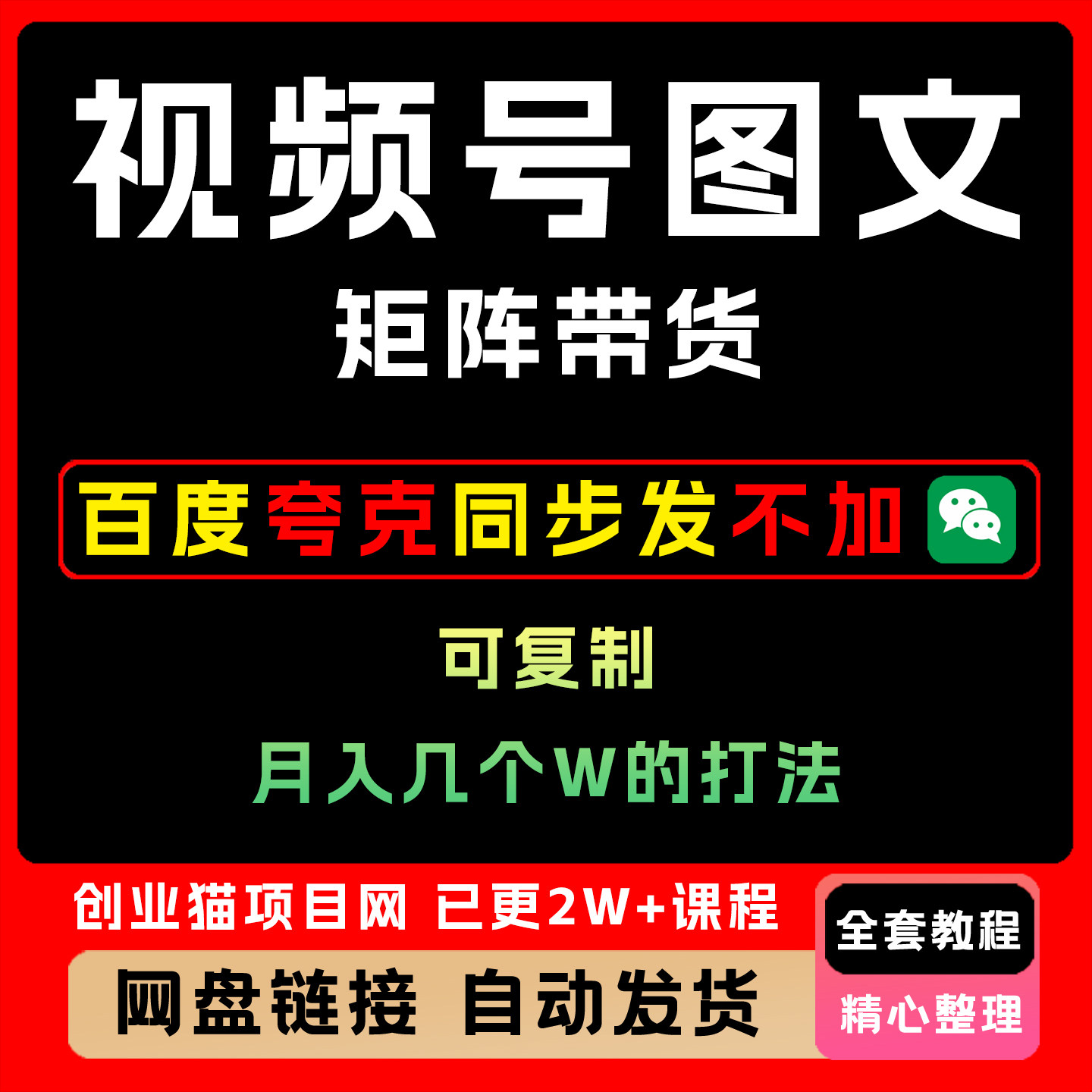 2025年解密视频号图文矩阵带货，月入几个W的打法，可复制