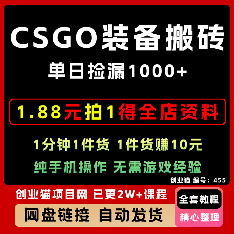 2025 Steam平台CSGO游戏装备道具搬砖赚汇率差长期副业项目教程