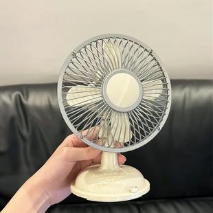 摇头风扇迷你小型家用桌面床头办公室超强散热静音学生宿舍 台式
