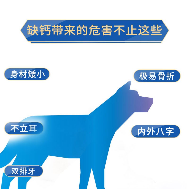 博美犬专用钙片狗狗骨头补钙宠物通用大型犬成幼犬老年犬营养品