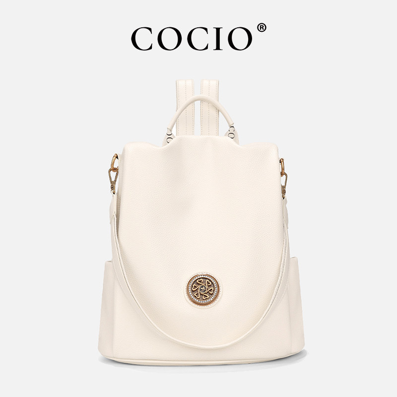 双肩背包女士出差旅游轻便小众设计时尚通勤大容量2024新款CC030