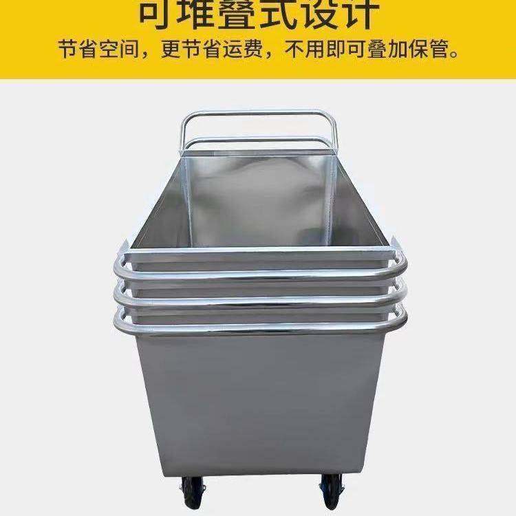 不锈钢饲料车养殖场加厚猪场手推车猪用不锈钢推车手推车家用农村