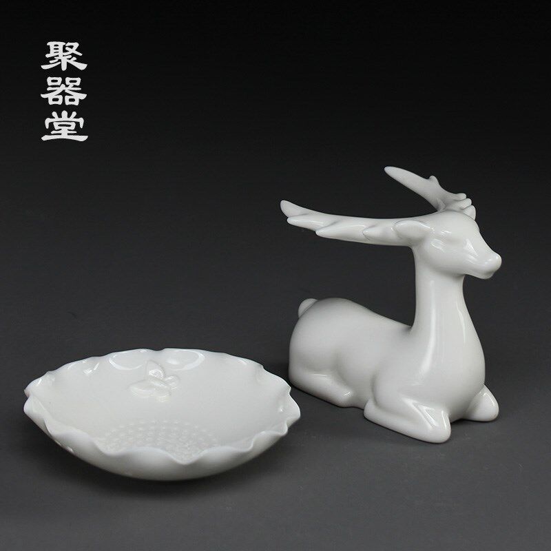 聚器堂青蛙九色鹿创意网茶漏茶茶漏器爱茶道