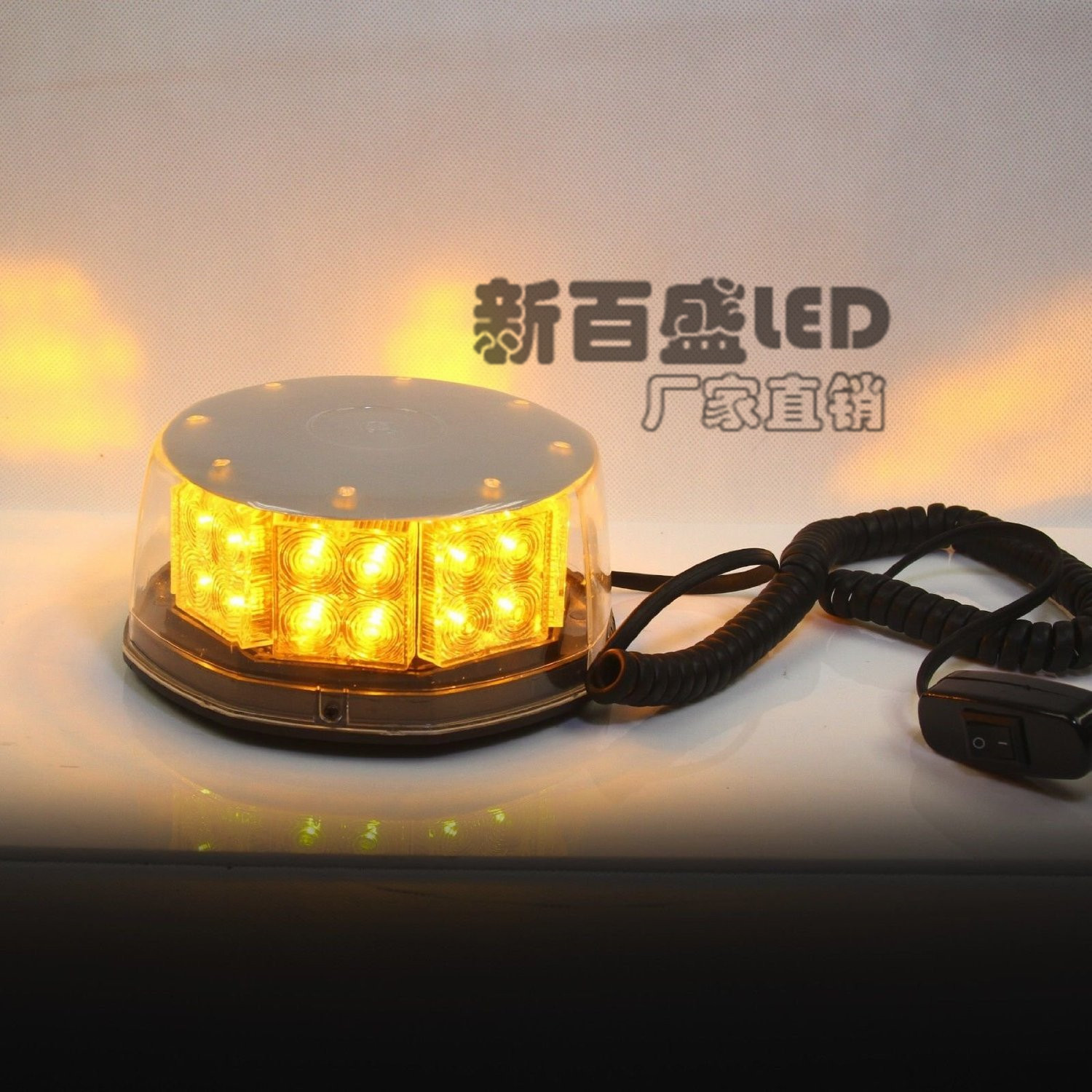 高亮32LED圆形频闪车顶灯