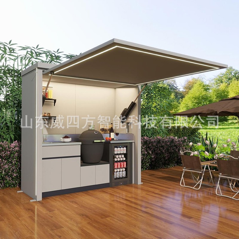 户外移动厨房含烧烤设备新品