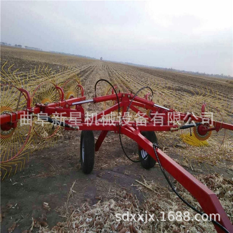 八盘搂草机 牵引式搂草机 内蒙 新疆地区牧草搂草机
