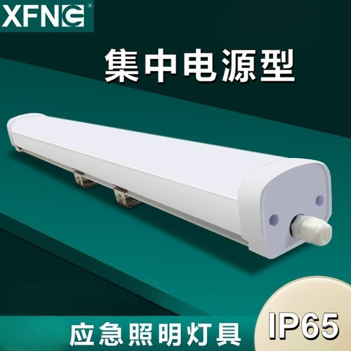 应急照明18w三防灯防潮灯集中电源型led支架灯ip65塑包铝隧道照明