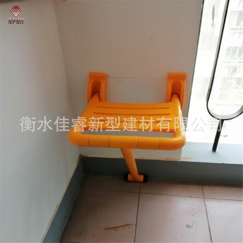 小区改造可折叠尼龙楼道凳社区老人楼道休息座椅楼道转角折叠凳