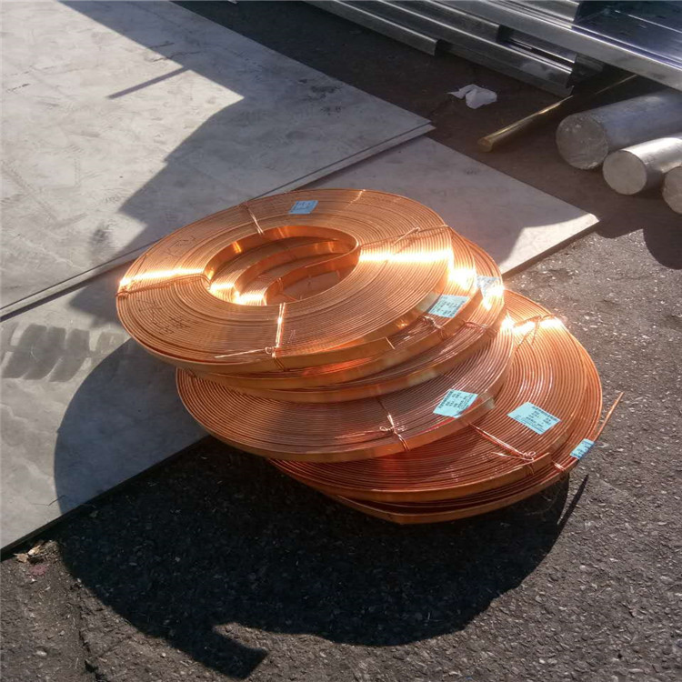 批发圆边 方边纯铜 3*50 3*40 4*40mm紫铜卷排 T2红铜扁条