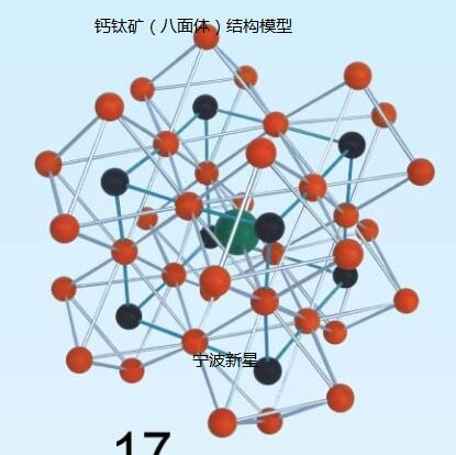 钙钛矿八面体结构模型组装好金属棍演示用