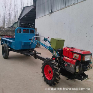 18马力手扶拖拉机双铧犁耕地翻土开沟旋地机 农田旋耕除草趟地机