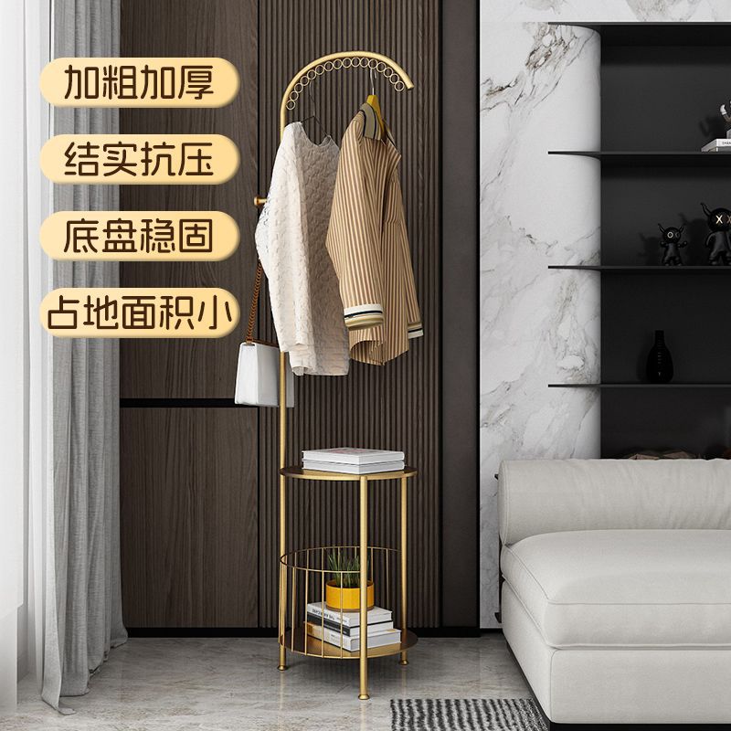 北欧轻奢落地加粗加厚衣帽架