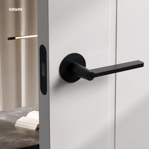 凌德卧室磁吸静音锁上提反锁