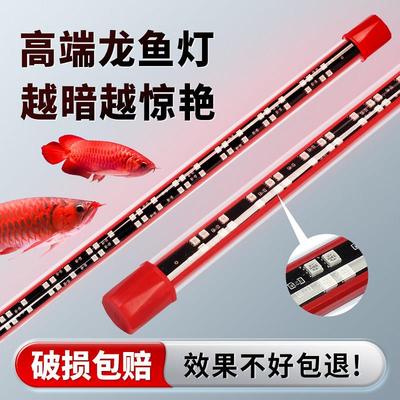 龙鱼灯专用鱼缸灯led灯防水超亮神灯潜水三基色鹦鹉照明增艳灯管