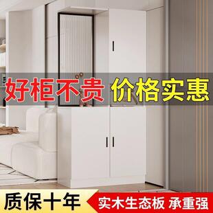 柜一体客厅隔断酒柜置物柜屏风时尚 实木玄关柜鞋 客厅遮挡储物柜