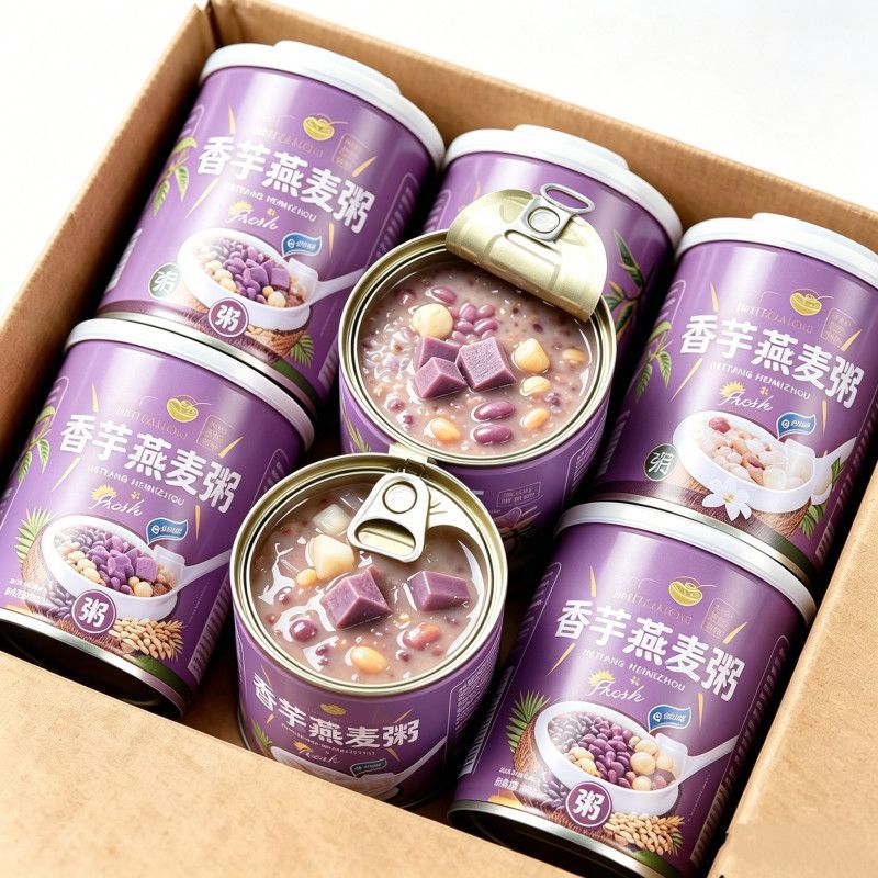 特价抢】 香芋燕麦粥粥罐装营养早餐方便即食代餐整箱速食饮料装