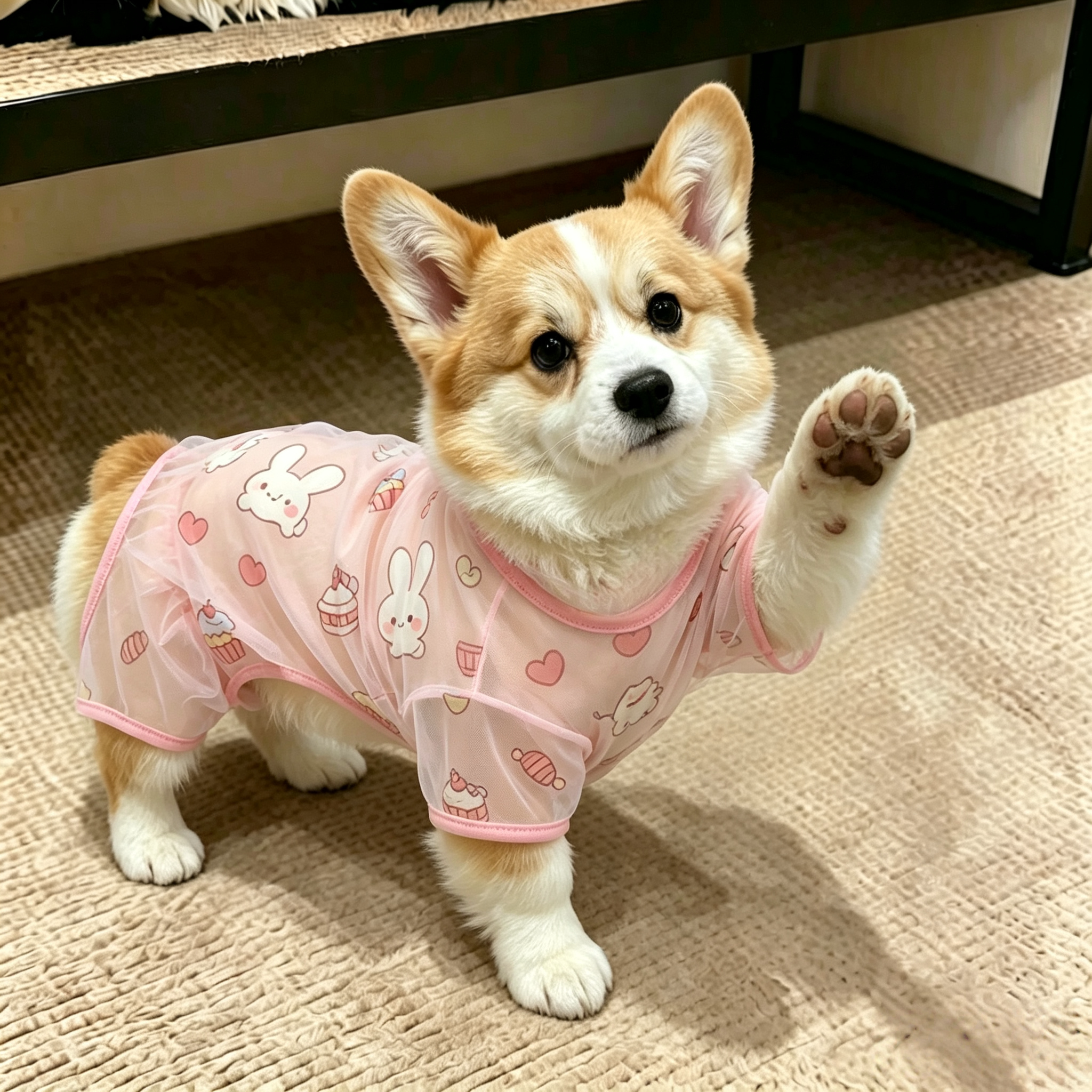 狗狗衣服夏季透气四脚衣柯基泰迪比熊中小犬宠物衣服舒适猫咪衣服