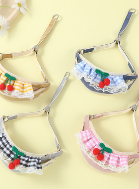 狗狗牵引绳胸背带猫咪背心式博美泰迪比熊遛狗绳小型中型犬狗链子