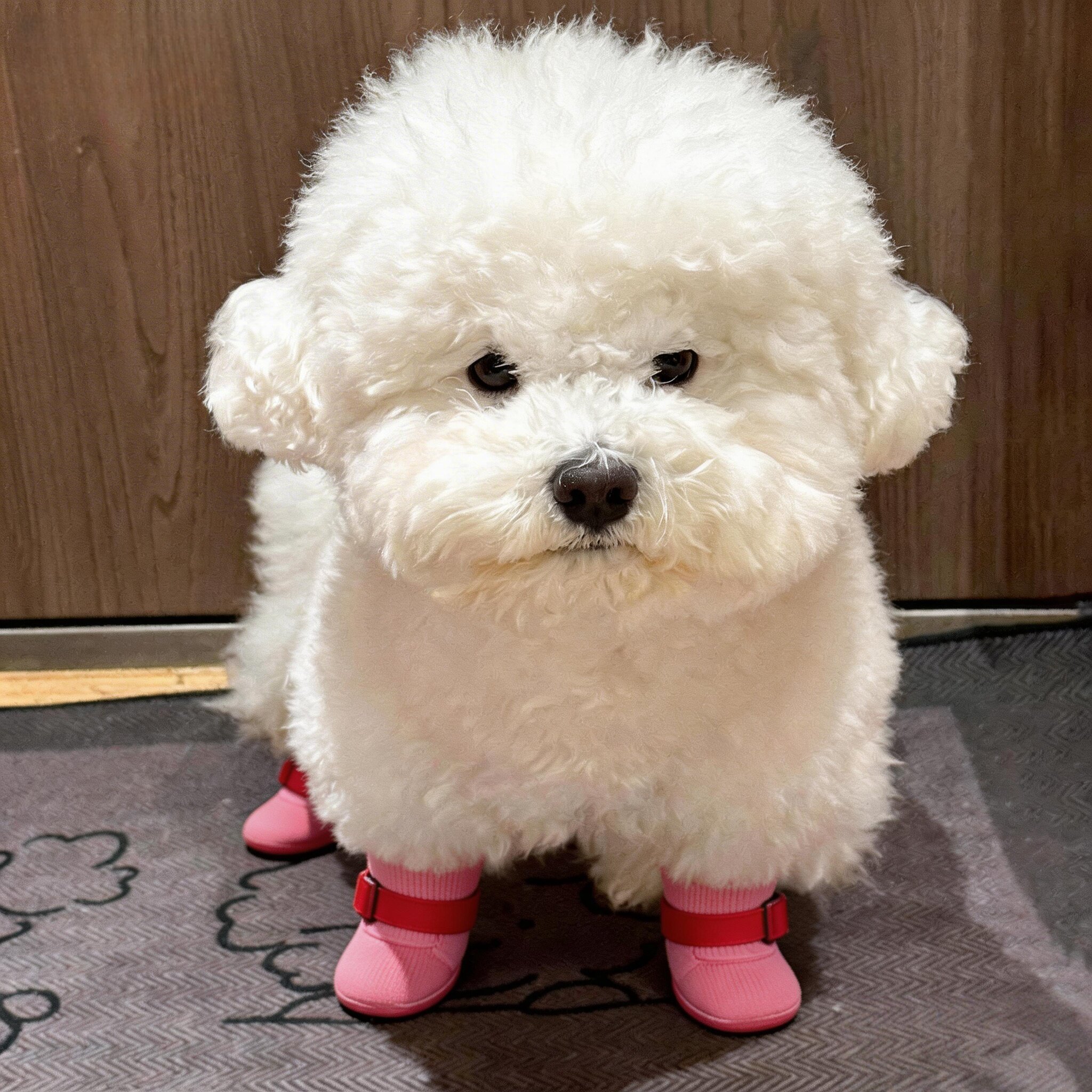 狗狗袜子春季软底甩不掉脚套小型犬泰迪博美宠物外出防滑防水鞋袜