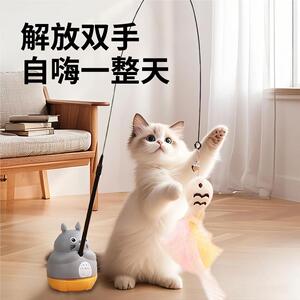 逗猫棒长杆猫咪玩具自嗨解闷神器消耗体力小猫带铃铛耐咬宠物用品